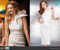 Jovani One Shoulder Bow Cocktail Dress In White One Shoulder Dress Classy Fashion Chic Dresses