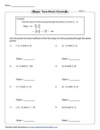Finding the slope given 2 points how to find the slope given 2 points? Slope Worksheets