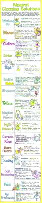 natural cleaning solutions chart liz cook charts