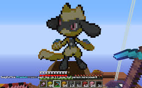 Find the best minecraft pokemon servers on minecraft multiplayer. Minecraft Pokemon Pixel Art 3 Shiny Riolu Itsjerryandharry Minecraft Server