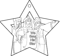 Color the men in bright elegant colors while giving different shades of brown, black and gray to the animals. Coloring Page Wise Men Coloring Home