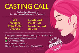 Casting Call For Upcoming Malayalam Tv Serials