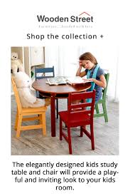 Over 20 years of experience to give you great deals on quality home products and more. Buy Dora Round Kids Table With 4 Chairs Walnut Finish Online In India Wooden Street Round Kids Table Kids Table Chair Set Kid Table