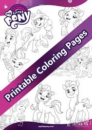Each printable highlights a word that starts. My Little Pony A New Generation Printable Coloring Pages Skgaleana