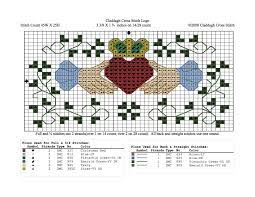 Free counted cross stitch celtic patterns. Claddagh Cross Stitch Logo Permission Is Given To Pin Celtic Cross Stitch Cross Stitch Cross Stitch Borders