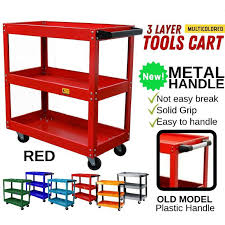 Check spelling or type a new query. Troli Spanar 3 Layers Service Cart Metal Steel Tool Trolley 120kg Barang Garaj Bengkel Tools Shelf Shopee Malaysia
