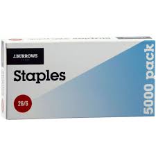 J Burrows Size 26 6 Staples 5000 Pack