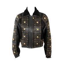 Museum Quality Gianni Versace Medusa Studded Jacket Fall 1992 1stdibs Com Studded Jacket Fall Jackets Gianni Versace