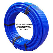Ips 80 psi uty poly pipe (7) model# 12580100. 1 1 2 Sidr 11 5 160 Psi Blue Ultra Irrigation Poly Pipe At Menards