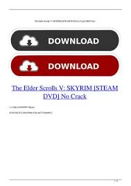 The Elder Scrolls V Skyrim Steam Dvd No Crack Drm Free By