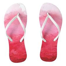 Pink Watercolor Flip Flop Zazzle Com Personalized Flip Flops Colorful Flip Flops Womens Flip Flops
