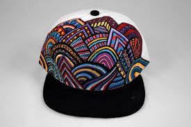 Sale Tribal Pattern Snapback Hat Hand Painted Abstract Art Hat Festival Hat Custom Lid Psychedelic Hat Tribal Pattern Festival Hat Painted Hats