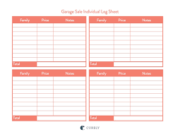 Your garage sale business can be run in your spare time, and your kids can help. Printables To Help You Pull Off An Organized Multi Family Garage Sale Curbly