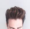 Ash Grey Men Ombre Hair