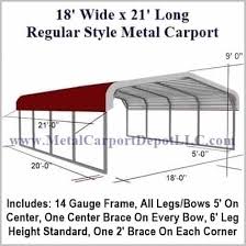With more than 15 years of experience in the business, we strive to provide the shelter that best provides a solution for you! 18 X 21 Metal Carport Regular Roof Barn Style Metal Carport Depot