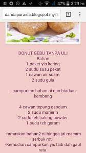 Donat jagung ini maksudnya bukan donat dengan topping jagung ya. Donut Gebu Tanpa Uli Doughnut Recipe Baked Donut Recipes Recipes