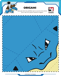 Origami Pokemon Tortank En 2020 Pokemon Origami Dracaufeu