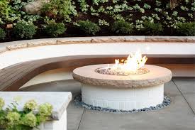 They look great aesthetically, but they also provide you with warmth and can be used to roast marshmallows with family or friends. Fire Pit And Floating Bench In Backyard Hgtv