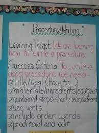 Procedural Writing Procedural Writing Teaching Writing