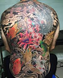 Hinh xăm dan kin lưng ca chep hoa rồng vượt vũ mon quan tặng bắp tay xinh shopee việt nam. Full LÆ°ng 9 Con Ca Tháº¿ Giá»›i Tattoo XÄƒm Hinh Nghá»‡ Thuáº­t Facebook
