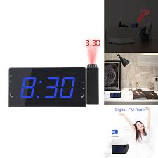 Projects time on wall or ceiling and adjust. Alarm Digital Fm Clock Display Snooze Clock Projection Time Usb Function Alarm Led Clocks Dual Projector Alarm Rotatable Alarm Radio With