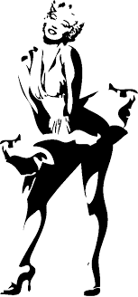 Pin By Yehonatan Bunan On Cinema Art 109 Silhouette Art Marilyn Monroe Stencil Marilyn Monroe Art