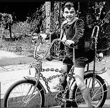 Eddie Munster On A Custom Schwinn Stingray Created By George Barris Bicycle The Munsters Eddie Munster