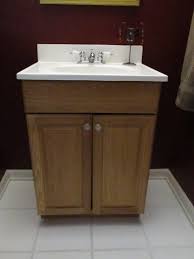 Use a mood or theme at heart when you pick materials for your room. Guest Bathroom Vanity Update Emodel Your Home