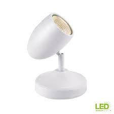 Hampton Bay White Integrated Led Uplight 5r1603n Wh The Home Depot Led Light Fixtures Hampton Bay Simple Lamp