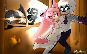 Forgot to post my art here. Luna Bounty Geo and Ami. Better start running :  r/Gwain_Saga