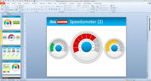 Editable Speedometer Powerpoint Template