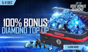 Search for ' free fire diamond (garena) ', and click on the search result listing. Free Fire Giving Away 100 Top Up Bonus Double Diamonds Get Up To 1000 Diamonds Free Fire Booyah