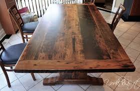 Our farmhouse tables are crafted by hand and expertly assembled to provide long lasting stability and durability and custom finished to your. Reclaimed Dining Table Farmhouse Ontario Gerald Reinink Epoxy 7 Blog