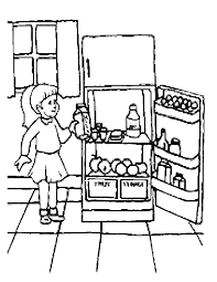 A coloring page of cooking. Coloring Page Kitchen And Cooking Coloring Pages 6