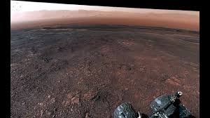 The blue dots indicate where drilled samples of powdered rock were collected for analysis. Nasa S Curiosity Mars Rover Departs Vera Rubin Ridge 360 View Youtube