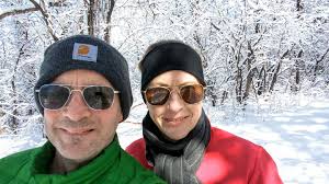 My trail blazers today. Snowshoeing in Ontario Canada 🇨🇦