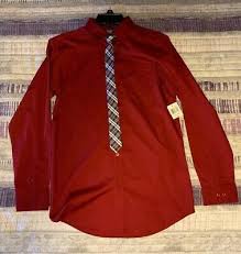 Boys Dress Shirt Tie Set Long Sleeve Button Down Choose