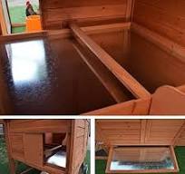 Poulailler en bois avec roulettes, porte de ventilation, plateau amovible  et rampe de 246,4 cm : Amazon.ca: Animalerie