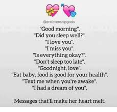 You make my heart do flips just by thinking of you. Carelationshipgoals Good Morning Did You Sleep Well I Love You I Miss You Is Everything Okay Don T Sleep Too Late Goodnight Love Eat Baby Food Is Good For Your Health Text Me