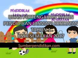 Soalan pendidikan kesihatan tahun 1 2020. Ujian Pertengahan Tahun Pendidikan Jasmani Kesihatan Tahun 1 Sumber Pendidikan