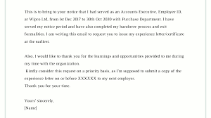 Attaching a job experience letter to your scholarship application will make you stand out. Application For Experience Certificate Request For Experience Certificate