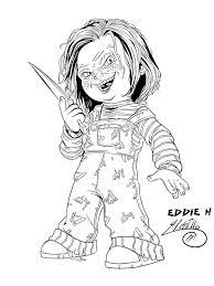 Chucky Coloring Pages Coloring Home