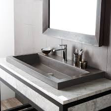 36 x 19 bathroom vanity. Native Trails 36 X 19 Trough Drop In Bathroom Sink Slate Nsl3619 S Keats Castle