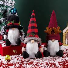 Amazon.com: Zesliwy Christmas Santa Gnomes Plush Decorations, 3 Pack  Handmade Swedish Dwarf Scandinavian Tomete Elf for Xmas Home Office Table  Holiday Presents Decor… : Home & Kitchen