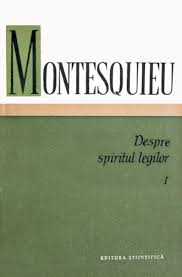Publicația cea mai importantă a lui montesquieu a fost numită spiritul legilor, în care el a argumentat pentru a preveni corupția, guvernul ar trebui să fie împărțit în trei ramuri. Despre Spiritul Legilor I Montesquieu