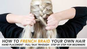 A'kiyia's natural twist & hair braiding. How To French Braid Your Own Hair The Easiest 5 Minute Braid Real Time Talk Through Part 1 Cc Youtube
