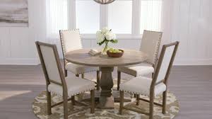 Shop for round dining sets in dining room sets. Aldridge Washed Black Round Dining Table Nb024wb The Home Depot