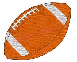 Motif Broderie Machine Ballon Football Americain 3 Tailles Telechargement Instantane Football