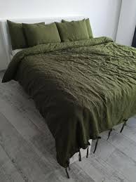 Temptalia collection available friday, 18th at 9:00am pdt Dark Olive Green 100 Cotton Duvet Cover With Ribbon Ties Etsy In 2021 Green Duvet Covers Green Duvet Green Comforter