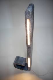Blue Note Concrete Floor Lamp Tung Shape Lighting Led Betong Affordable Floor Lamps Concrete Lamp Indoor Floor Lamps
